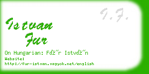 istvan fur business card